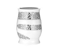 Popular Bath Sinatra Modern Bath Tooth Brush Holder Modern Classic Contemporary Decorative Beautiful Designs Bathroom Decor for Home Luxury Bath, White