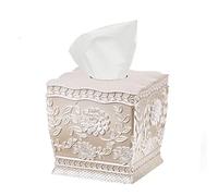 Popular Bath Tissue Box Rose Vine, Beige-Taupe