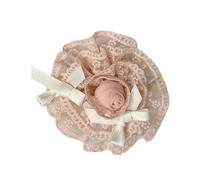 Popular Big Flower Pin Soft And Comfortable Fabric Rose Lapel Accessory Eye Catching Flower Brooch Hairpiece Soft And Comfortable