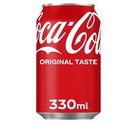 Popular branded Cola soft drinks. 330ml cans. Pack of 24.