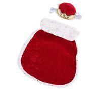 Popular Dog Apparel Set Cloaks and Crown Hat Set Easy to Wear Pet Costume for Breeds Daily Activity and Halloween Event Halloween Pet Costume