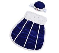 Popular Dog Apparel Set Cloaks and Crown Hat Set Easy to Wear Pet Costume for Breeds Daily Activity and Halloween Event Dog Apparel Set