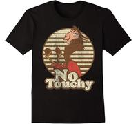 Popular Fashion Fashion Emperor New Groove Kuzco Llama No Touchy Men's T-Shirt Comfortable Black