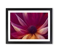 Popular Flower Framed Print | A3 Black Framed Wall Art | Ready to Hang | Modern Floral Picture | Living Room Bedroom Lounge Office