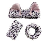 Popular Furry Plush Hairband And Wrist Wash Band For Female Everyday Use Face Washing Makeup Application Headwear