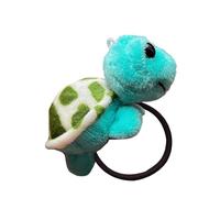 Popular Furry Plush Tortoise Hair Rope/Hairband For Adult Girl Cartoon Brooch Pin Lovely Hair Tie Tortoise Ponytail Holder