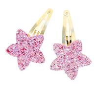 Popular Glittering Star Hair Clip Girl Nonslip Barrettes Shimmering Clip Side Hair Accessories 2PCS