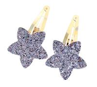 Popular Glittering Star Hair Clip Girl Nonslip Barrettes Shimmering Clip Side Hair Accessories 2PCS