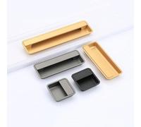 Popular Hidden Furniture Wardrobe Cabinet Pull Drawer Handle Zinc Alloy Concealed Furniture Closet Door Handle(Grey C160)