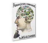 Popular Lectures On Human Nature Canvas Print | Gallery Wrapped 30mm Frame Wall Art | 30x20 inches | Ready to Hang | Retro Picture | Living Room Bedroom Lounge Office