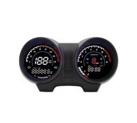 Popular Motorcycle Odometer Assembly Modified Electronic Tachometer Accessories Instrument Panel For Titan 150 For CG125 Speedometer(White1)