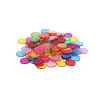 POPULAR PLAYTHINGS 300 Steel Ringed Bingo Chips - Durable Metal Edge Counting Chips for Classroom Learning, Bingo Games, and Educational Activities