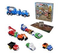 Popular Playthings Micro Magnetic Mix or Match Construction Vehicles