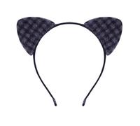 Popular Plush Cats Ear Hairband With Dotted Animal Print For Birthday Party Women Music Festival Headband Everyday Use