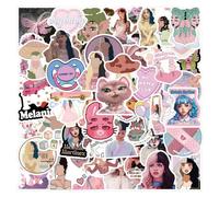 Popular Singer Stickers, 60pcs Melanie Idol Stickers, Aesthetic Vinyl Waterproof Decals for Laptop Luggage Skateboard Guitar