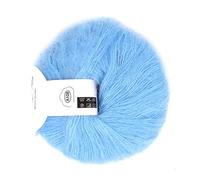 Popular Soft Mohair Pashm Knit Angora Long Wool Yarn Hot (08 Light Blue)