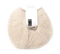 Popular Soft Mohair Wool Knitting Yarn Angora Long Wool Yarn Hot with a Crochet for Knitting DIY Crochet (17 Beige) Knitting Tools