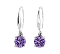 Popular Style Colored And Versatile Trendy Zircon Earrings Temperament Earrings For Women Jeweled Earrings for Women (GD2, One Size)