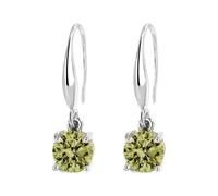 Popular Style Colored And Versatile Trendy Zircon Earrings Temperament Earrings For Women Jeweled Earrings for Women (GD9, One Size)