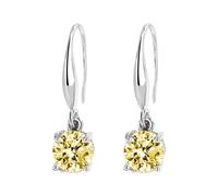Popular Style Colored And Versatile Trendy Zircon Earrings Temperament Earrings For Women Jeweled Earrings for Women (GD10, One Size)