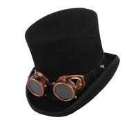 Popular Tall Hat For Stage Performances Masquerades Party Headwear Gentleman Carnivals Party Goggles Headpiece Fashion Winter Hat