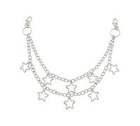 Popular Waist Chain with Five Pointed Star Hiphop Dancing Eye Catching Pants Bag Cool Decors Punk