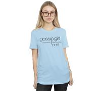Popularity Has It´s Price Cotton Boyfriend T-Shirt Gossip Girl Baby Blue XL