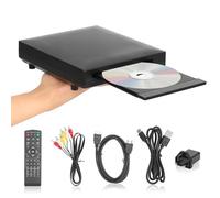 PopuLike Mini CD DVD Player for TV, 1080P Multi Region DVD Player Compatible with Most Discs, Supports USB Input in MP3 MP4 AVI Formats, Includes AV HDMI Output, Type-C Charger, Remote Control