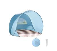 Popup Beach Tent for 2-4 Persons, ortable Lightweight UV Protection 50+ Automatic Instant Beach Sun Shelter with Carry Bag & Pegs for Family Adults Sand/Park/Camping/Picnic, 145x145x110 cm
