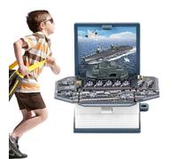 Popup Book Keychain - Cute Mini Toy, Backpack Charm | 3D Foldable Popup Design, Small Gift for Boys and Girls, Fidget Keyring Toy for Kids Backpack and Everyday Carry, 5 * 4 * 2.6cm