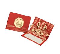 Popup Card For 2025 Chinese New Year Stylish Year Of The Snake Greeting Card With Envelope Spring Festival Present Family And Friend Gift
