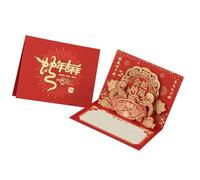Popup Card For 2025 Chinese New Year Stylish Year Of The Snake Greeting Card With Envelope Spring Festival Present Family And Friend Gift