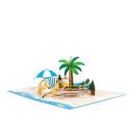 Popup Card For Any Occasion Beach Vacation Retirement Card For Father Day Birthday Graduation Congratulation Retirement Party Supply