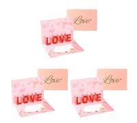 Popup Card Wedding Invitation Greeting Cards With Inside LOVE Valentine's Day Lovers Girlfriend Wife Teacher Love Card