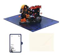 Popup Halloween Card With Vampires Haunting House Invitation For Festival Greetings And Party Decorations Creative Vampires Popup Greeting
