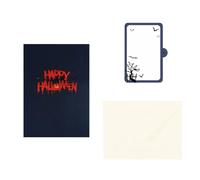 Popup Halloween Card With Vampires Haunting House Invitation For Festival Greetings And Party Decorations Creative Vampires Popup Greeting