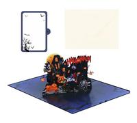 Popup Halloween Card With Vampires Haunting House Invitation For Festival Greetings And Party Decorations Halloween Popup Invitation