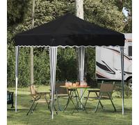 Popup Party Tent Anthracite Oxford Fabric 195x195x245cm 3-level Height UVProtect