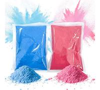 POPUPARTY Gender Reveal Color Powder - 1lb Pink & 1lb Blue Powder, Perfect for Baby Gender Reveal, Color Toss, Car Burnout, and Holi Festival - Pack of 2 Bags