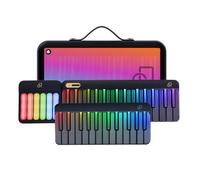 PopuPiano 59 Keys LED Guided Learning Smart Portable Piano Keyboard, 256 Voices, 100+ Automatic Chords, Electronic Digital Piano for Beginners, Lighted Piano and