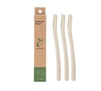 POPUPMU ECO Friendly Eyebrow Trimmer & Face Shaver for Women and Men,Facial Hair Removals for Women 3PCS with Safety Cover Recycled Material