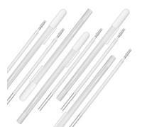 Popuppe 10 Pcs White Gel Pens Set, White Line Drawing Pen 0.8mm Fine Point Gel Pen Set Sketching Pens Highlight Pens for School Artists Dark Papers Art Design Supplies(5 Pens & 5 Refills)