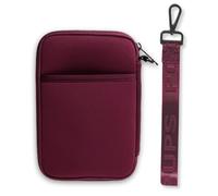 POPUPS Passport Travel Wallet for Women - Large Multiple Document Organizer and Holder with Wristlet, Berry, Popups Brand Basic Large Neoprene Tote Bag