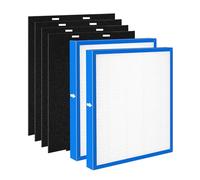 AF-10FL Replacement Filter Compatible with HoMedics Air Purifier AF-10 AP-15 AR-10 Filter, Part Number AF-10FL AP-15CRF AF-15, with 2 HEPA Filter + 4 Activated Carbon Pre-filters