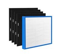 Popurure AF-20FL Replacement Filter Compatible with HoMedics Air Purifier AF-20 AP-25 AR-20 Filter, fits Number AF-20FL AP-25CRF AF-25, include 1 HEPA Filter + 4 Carbon Pre-filters