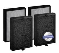 Popurure KF250 Filter Replacement, 4 True H13 HEPA Filters, Compatible with Kenmore 1200e Series Air Purifier, Part No. KF250, Fiberglass, 4 Count, 1.18" Thick, 7.4" Wide, 10.6" Long