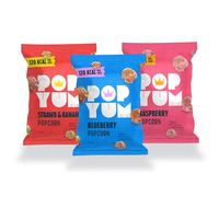 POPYUM Fruit Punch Vegan Popcorn Multi-Pack 12-Pack of 23g Bags