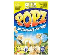 Popz Microwave Butter Popcorn 3 x 90g - Pack of 2
