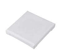 POQAX 10PCS Small Art Boards Acrylic/Oil Paint Blank Sheets, White Mini Stretched Artists Canvas(20x20cm)