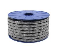 POQAX 1Meter Graphite Gland Packing Rope, Expanded Flexible Graphite Braided Packing 3X3mm-30X30mm 1pc(16x16mm)